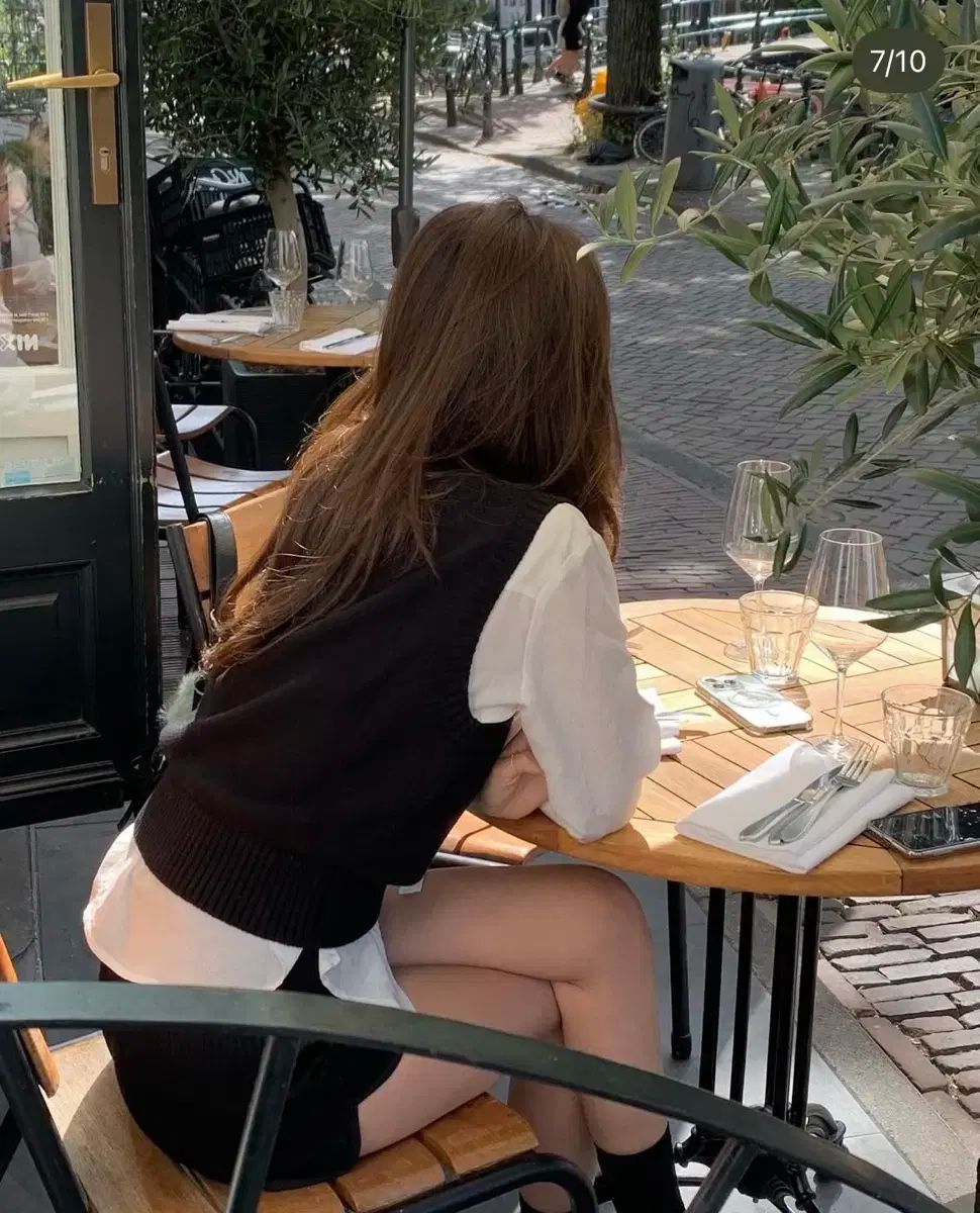 TANNAT リップ ラウンド パンツ rib round black M