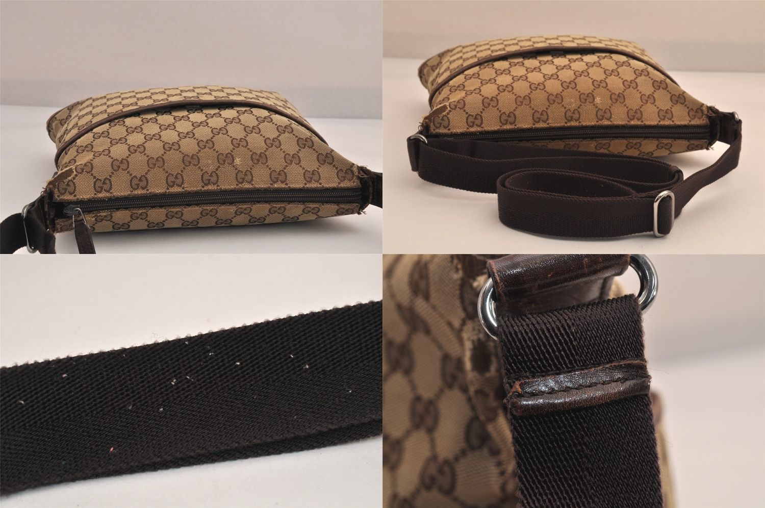 GUCCI グッチ ショルダークロスボディーバッグ GGキャンバス