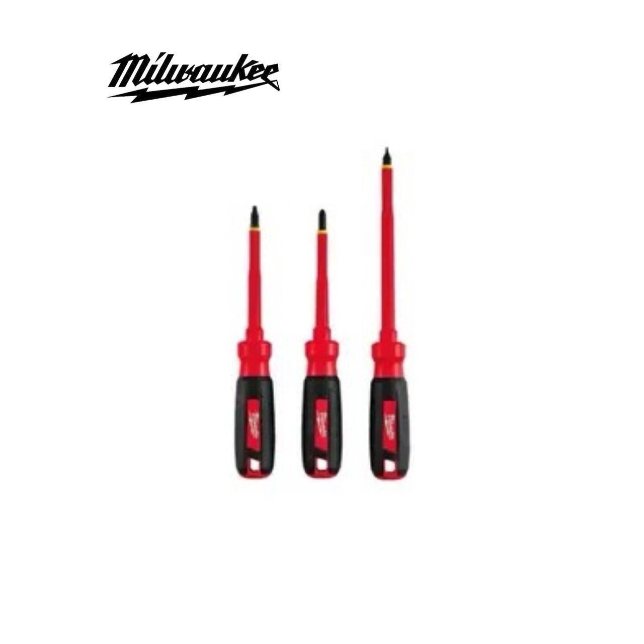 新入荷!! 日本未発売 Milwaukee ミルウォーキー 48-22-2202 3 PC 1000V 絶縁ドライバーセット