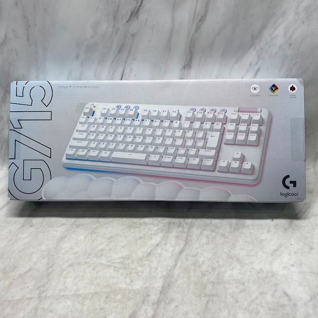 【美品】Logicool G(ロジクール G) オーロラコレクション ゲーミングキーボード テンキーレス G715（リニア） A0816 0925ML012 0120240909102228