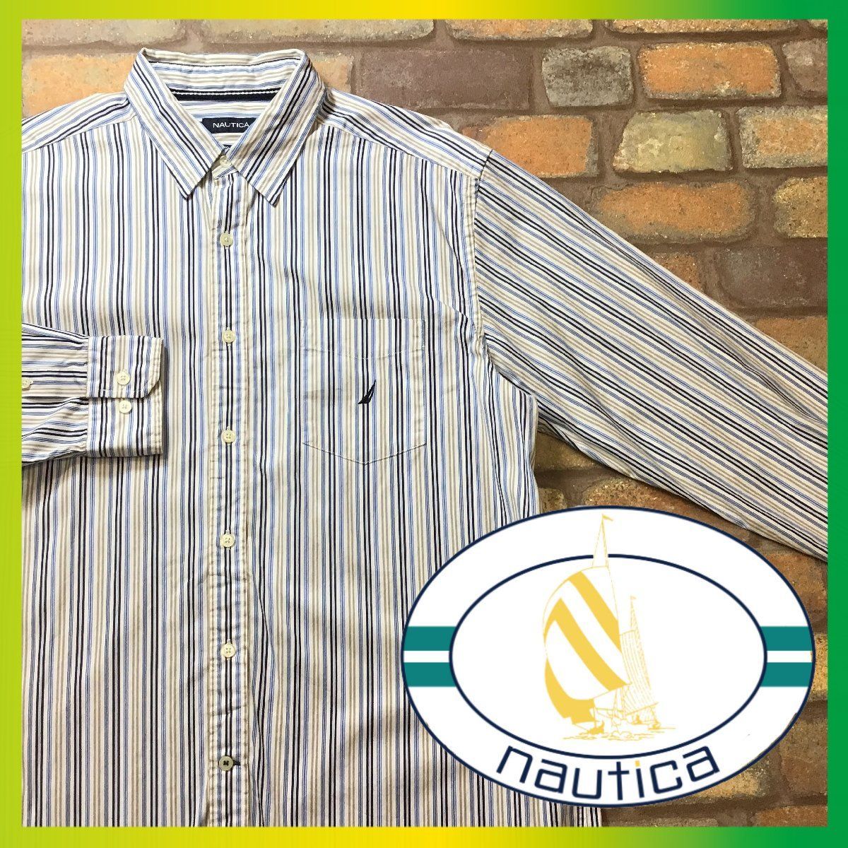 ☆美品☆ME9-274◇USA正規◇良品◇良柄◇【NAUTICA ノーティカ】マルチ 