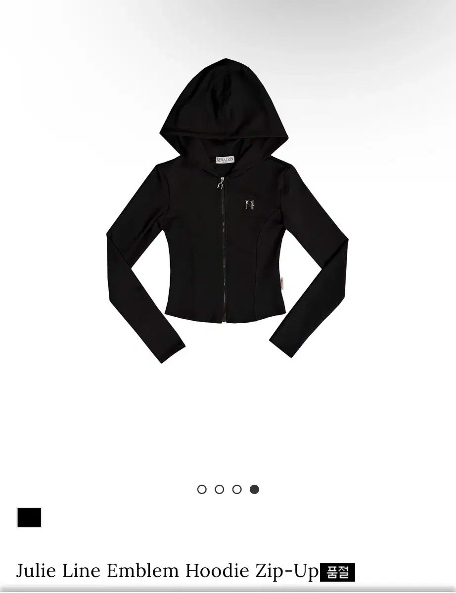 Newalrin Julie Line Emblem Hoodie Zip ー Up