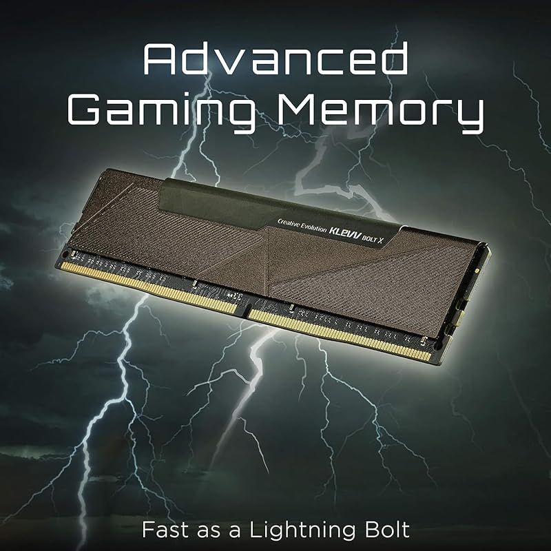 ESSENCORE KLEVV デスクトップPC用ゲーミング メモリ PC4-25600 DDR4 3200 16GB x 2枚 288pin BOLTX シリーズ SK hynix製 メモリチップ採用 KD4AGU880-32A160U
