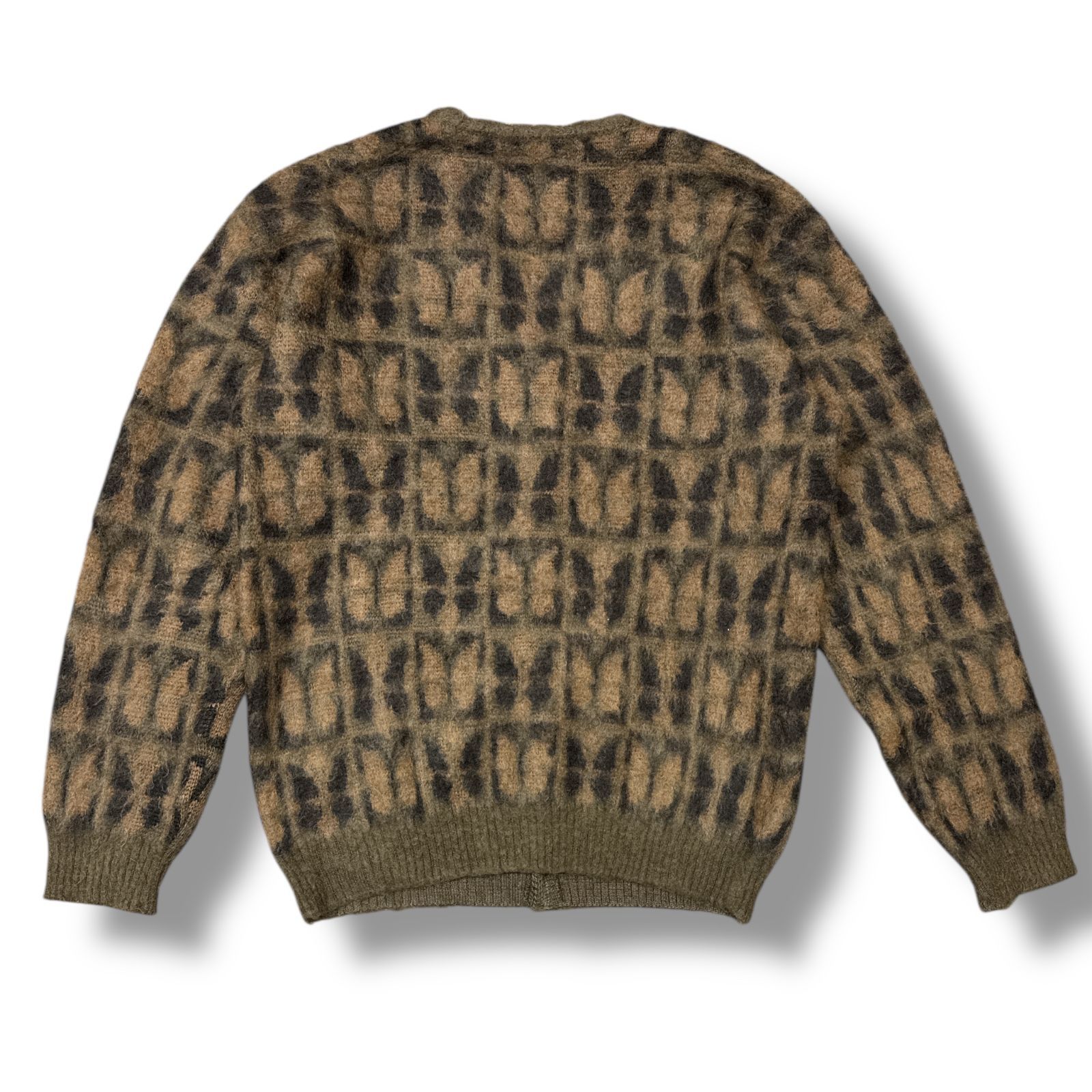 【美品】ニードルス モヘヤ ニット カーディガン 総柄 モヘア ウール M Needles(ニードルス) MOHAIR CARDIGAN モヘアカーディガン