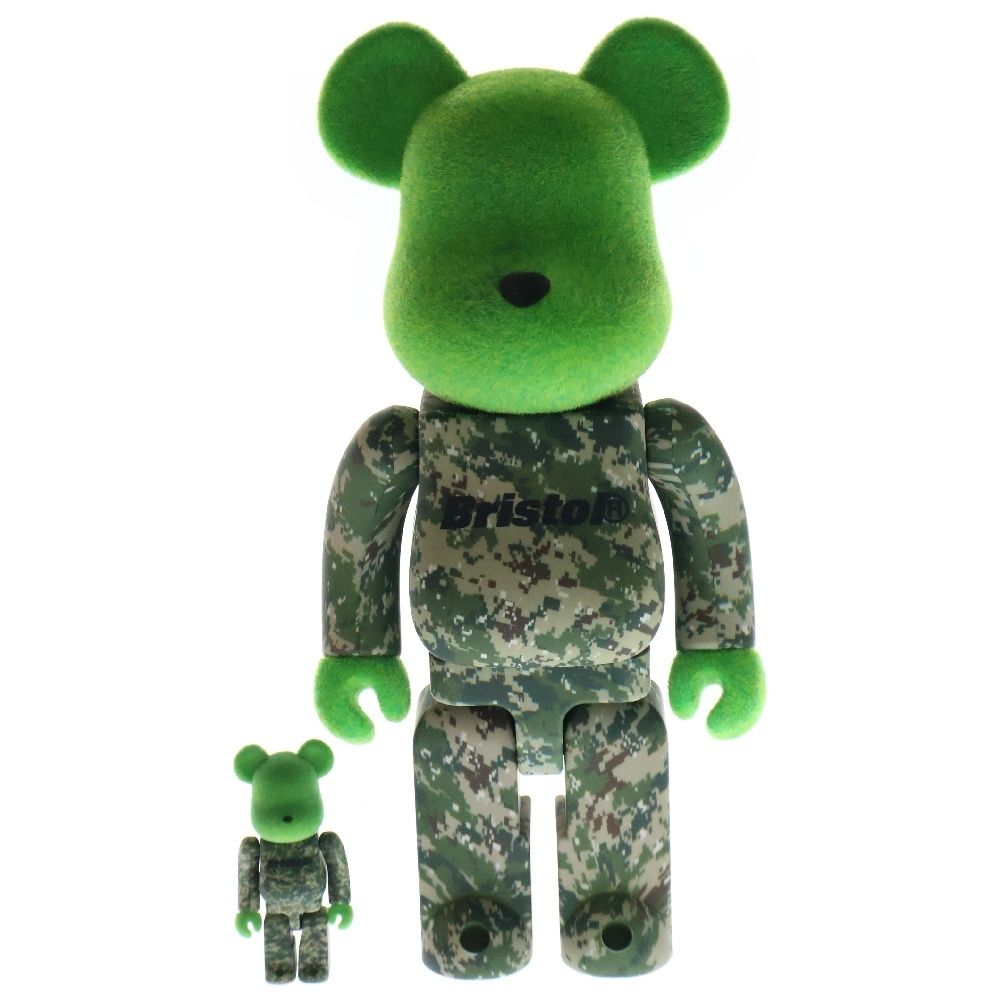 MEDICOM TOY メディコムトイ 19AW ×READYMADE ×F.C.R.B. BE RBRICK レディメイド×エフシーアールビー エフシー ルブリストル ベアブリック フィギュア グリーン |400%