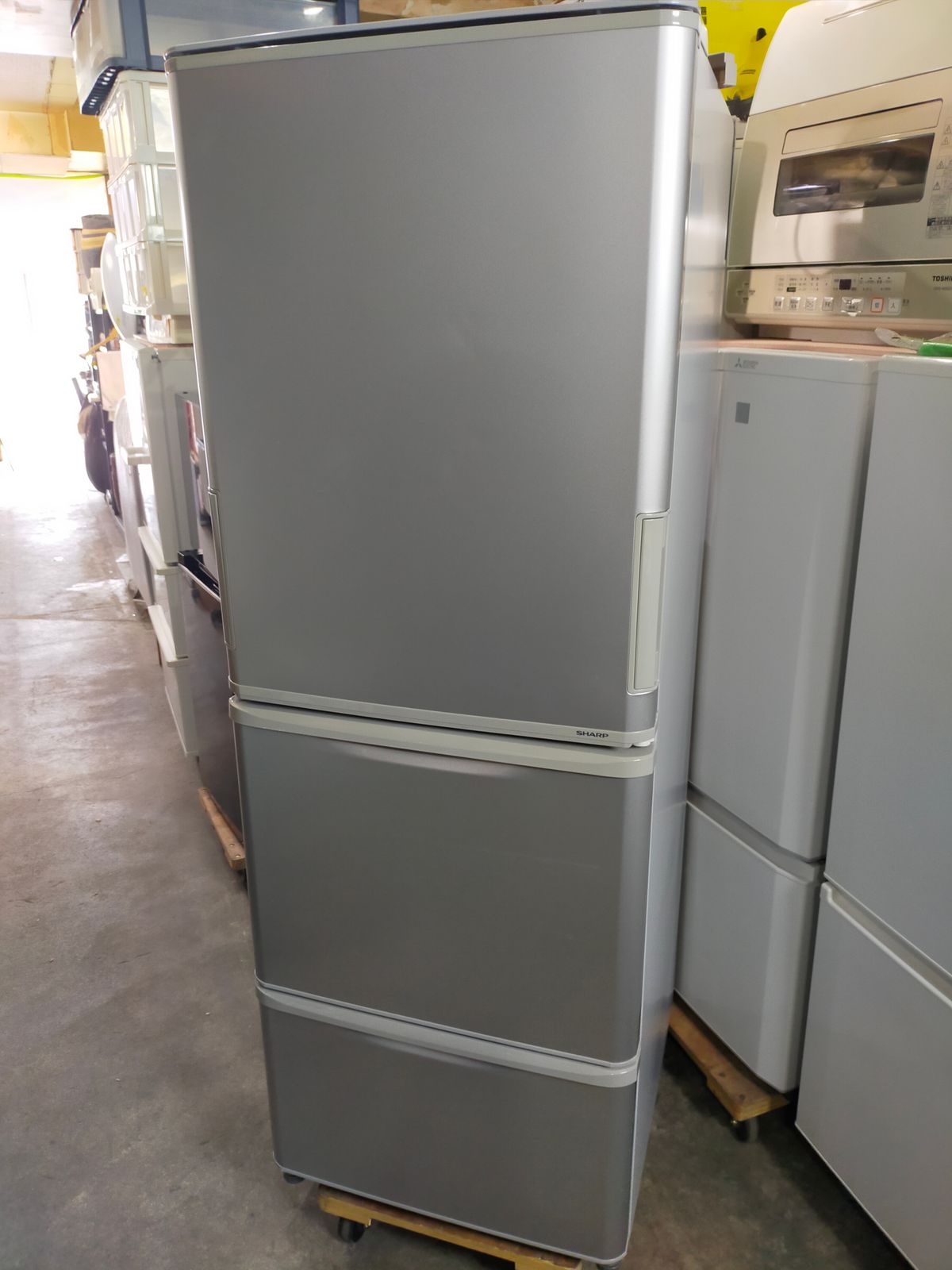 冷蔵庫 SHARP シャープ SJ-W351E-S 2019年製 シルバー シャープ SHARP