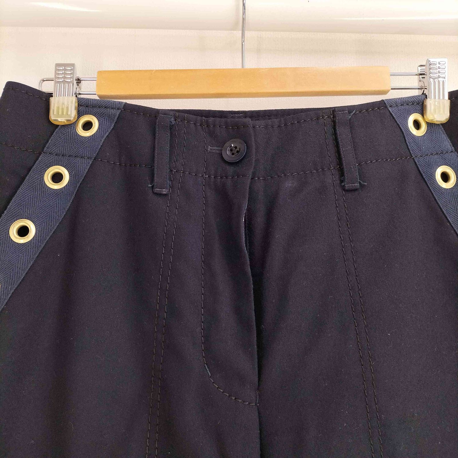 サカイ Sacai ウール ワイド クロップド パンツ レディース JPN