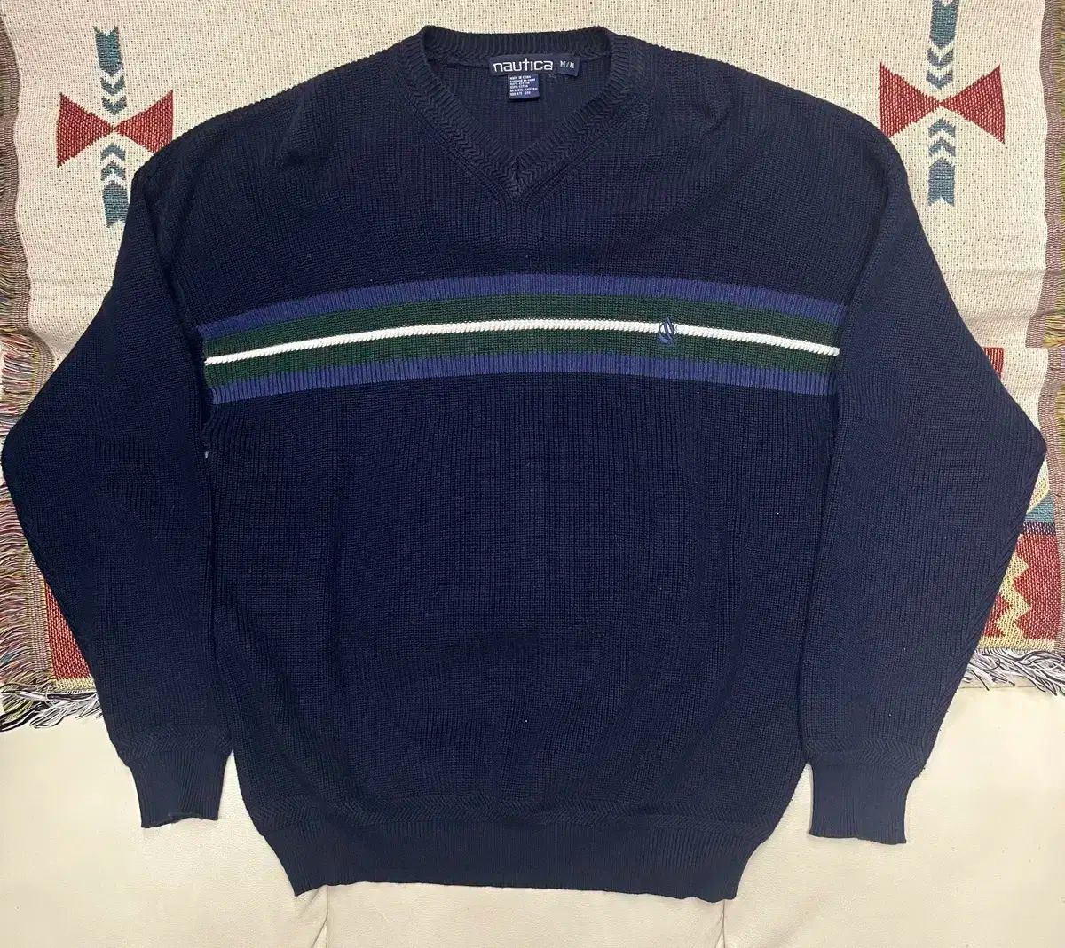 90s NAUTICA(ノーティカ) コットン ニット セーター