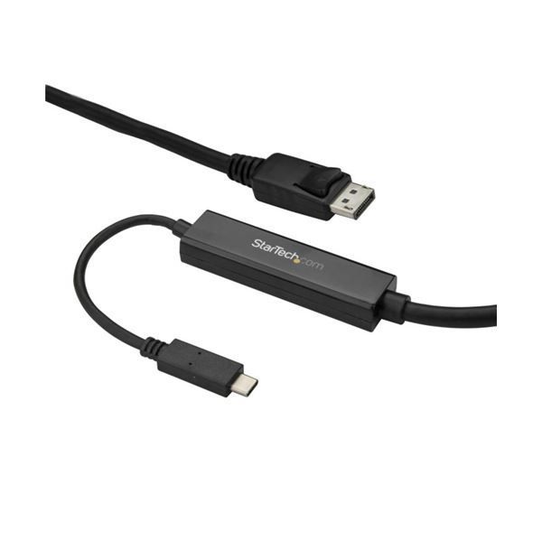 StarTech.com USB TypeC-DisplayPort 変換ディスプレイアダプタケーブル 3m 4K 60Hz ブラックCDP2DPMM3MB 1本