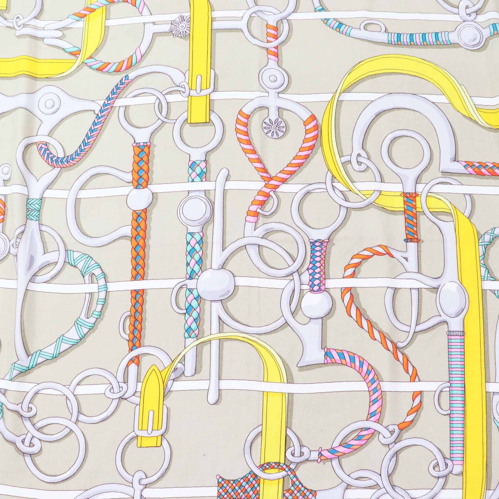 良品◎HERMES エルメス カレ140 カレジェアン Panoplie Equestre