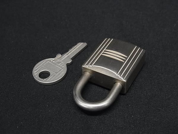 □美品□ HERMES エルメス カデナ 南京錠 パドロック 120 鍵 キー