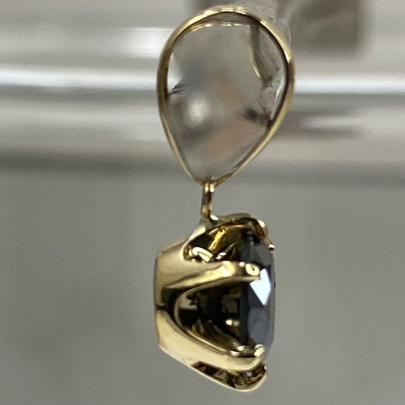 k18YG AU750 18金 ブラックダイヤモンド 0.65ct-