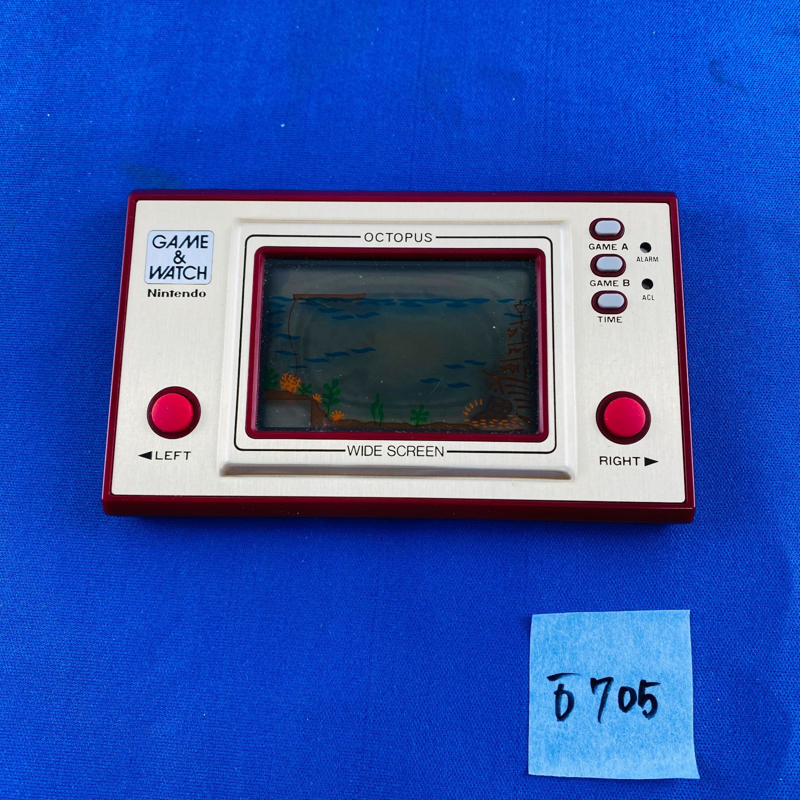動作品】任天堂 ゲームウォッチ オクトパス GAME&WATCH OC-22