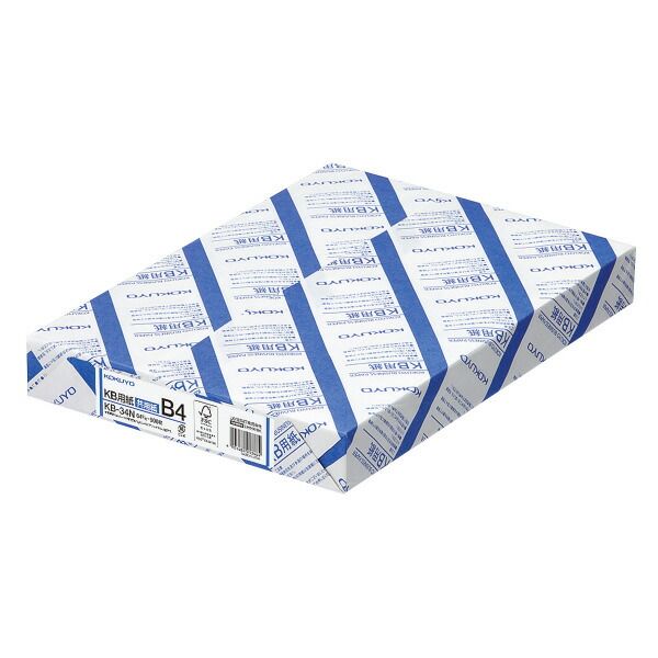 まとめ買い）コクヨ KB用紙共用紙 紙厚:64g平米 B4 500枚 FSC認証 KB-