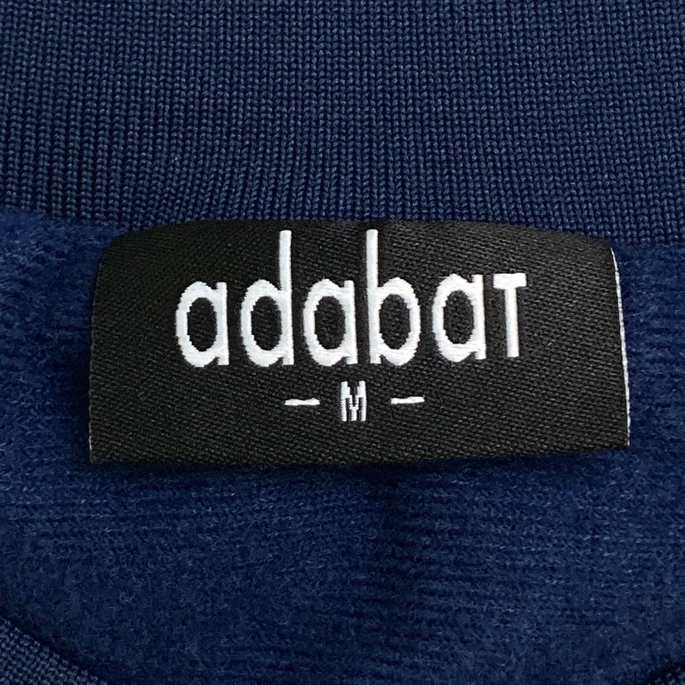 サイズ：M ADABAT アダバット 裏地付 長袖ブルゾン ロゴ
