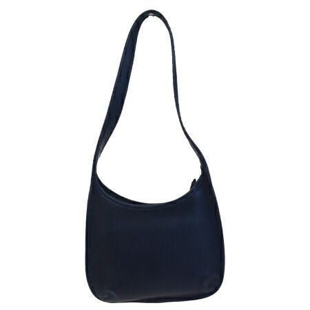 【中古】 中美品 コーチ COACH ショルダーバッグ ネイビー フルレザー 9020 03HB058