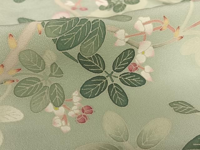 訪問着 作家物 童子 花草模様 紗綾形 薄柿色 PK-1008 訪問着 作家物 童子 花草模様 紗綾形 薄柿色 PK-1008 - メルカリ