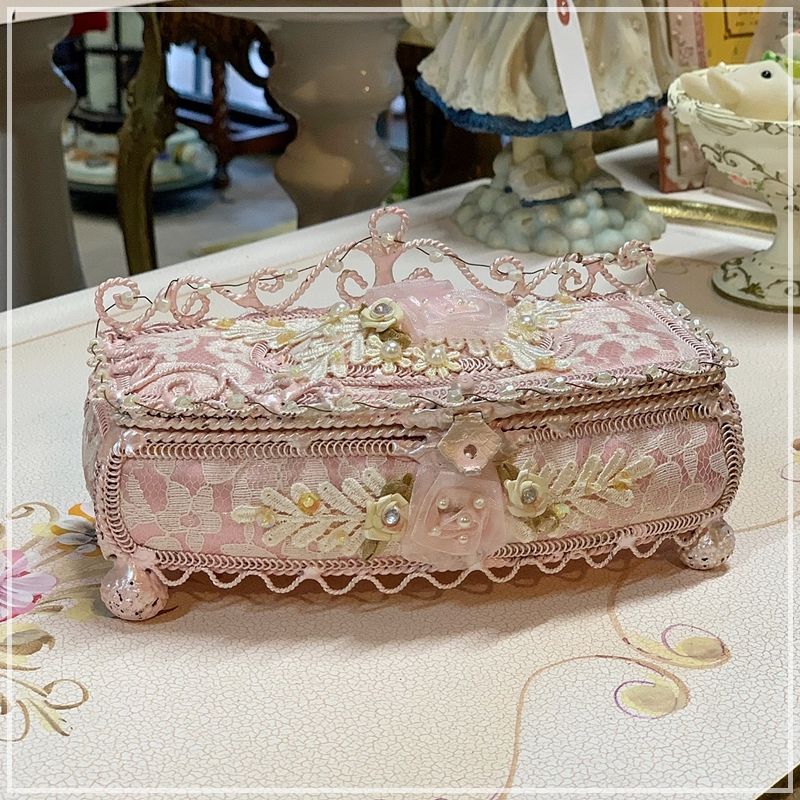 ジュエリーボックス　アンティーク　薔薇　小物入れ　ローズ アンティーク ジュエリー アクセサリー ボックス ケース 豪華 宝石箱