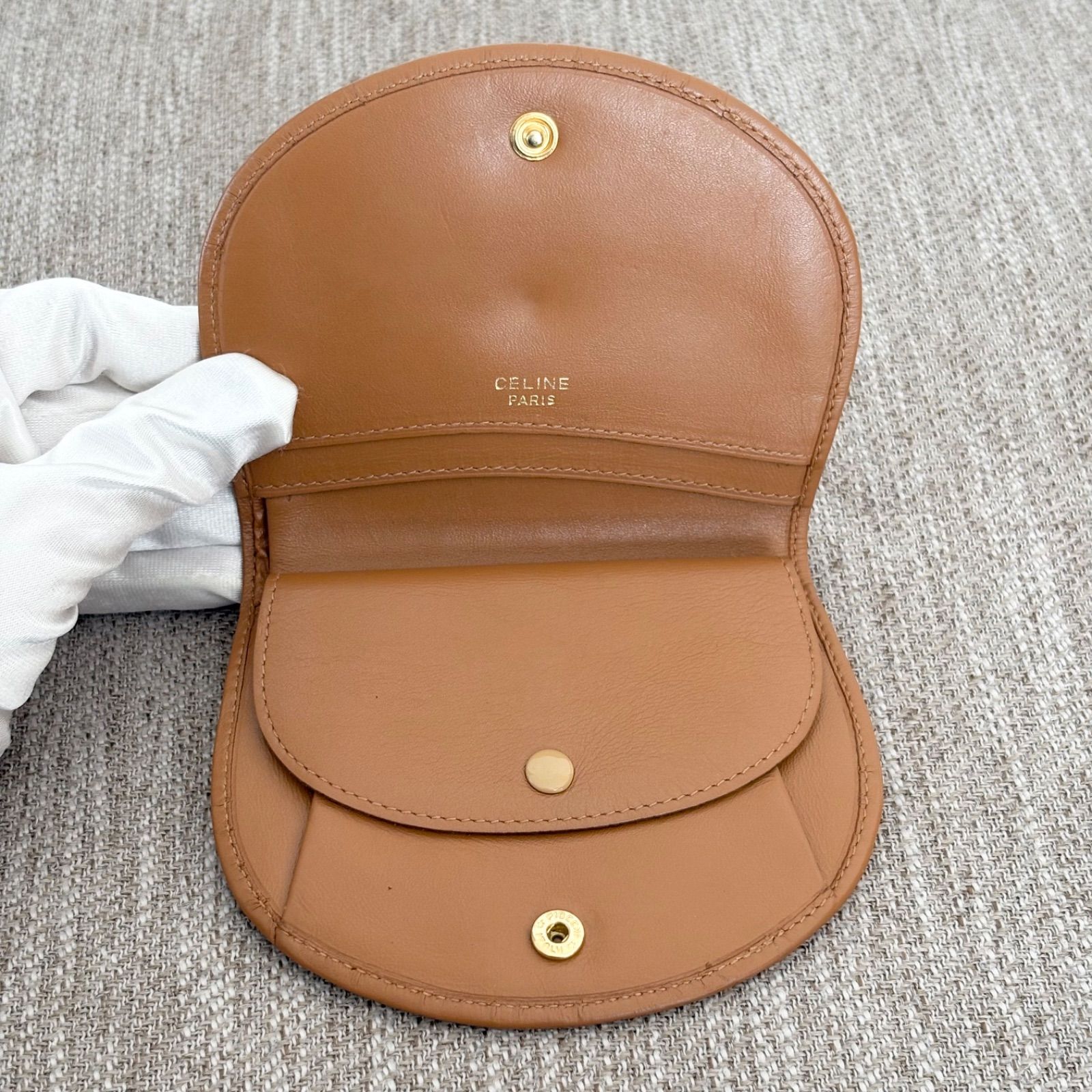 極美品】CELINE Vintage Triomphe Short Wallet セリーヌ