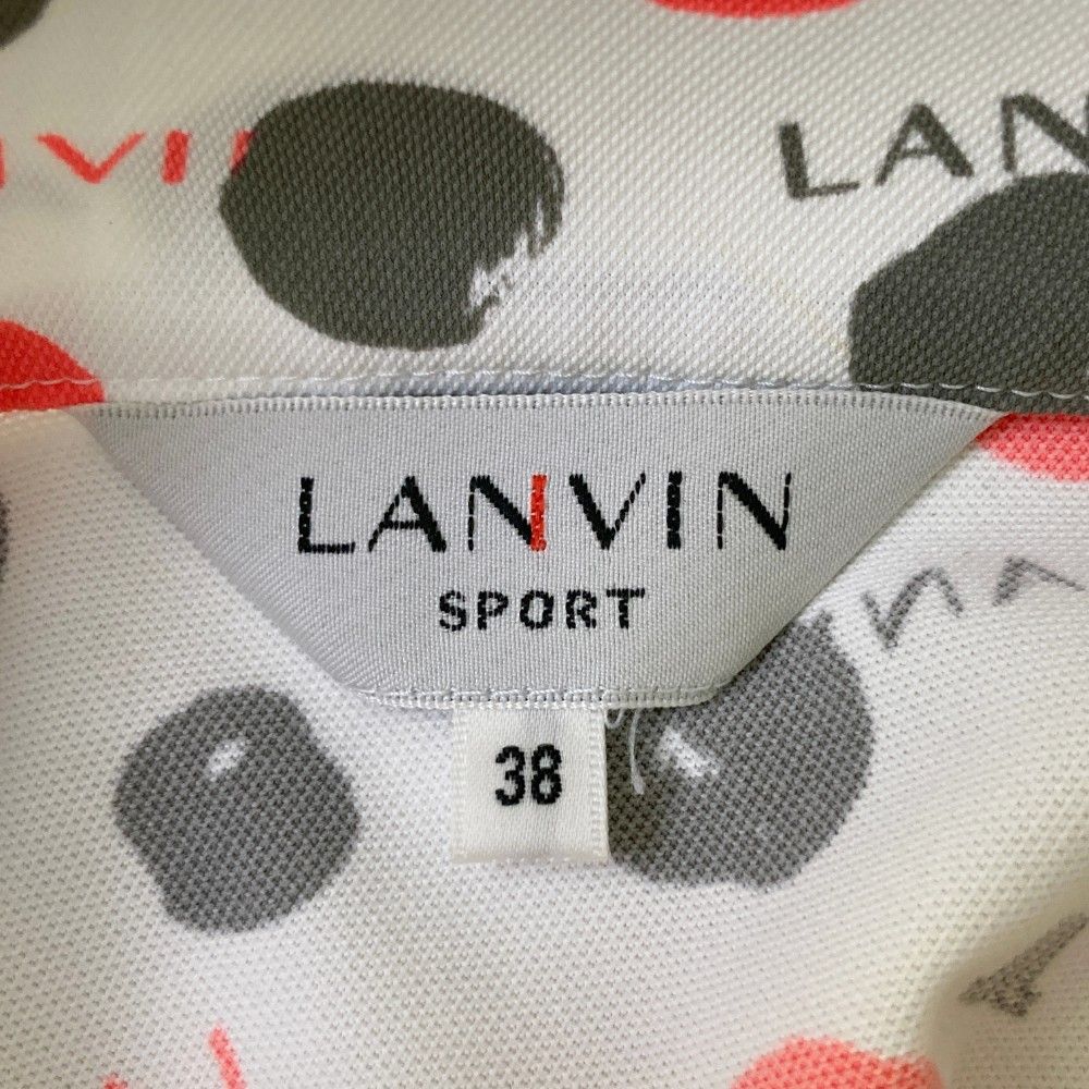 サイズ：38 LANVIN SPORT ランバン スポール  半袖ハーフジップTシャツ  ホワイト系 [240101422545] ゴルフウェア レディース ストスト 楽天市場】【30%OFF SALE】LANVIN SPORT ランバン スポール