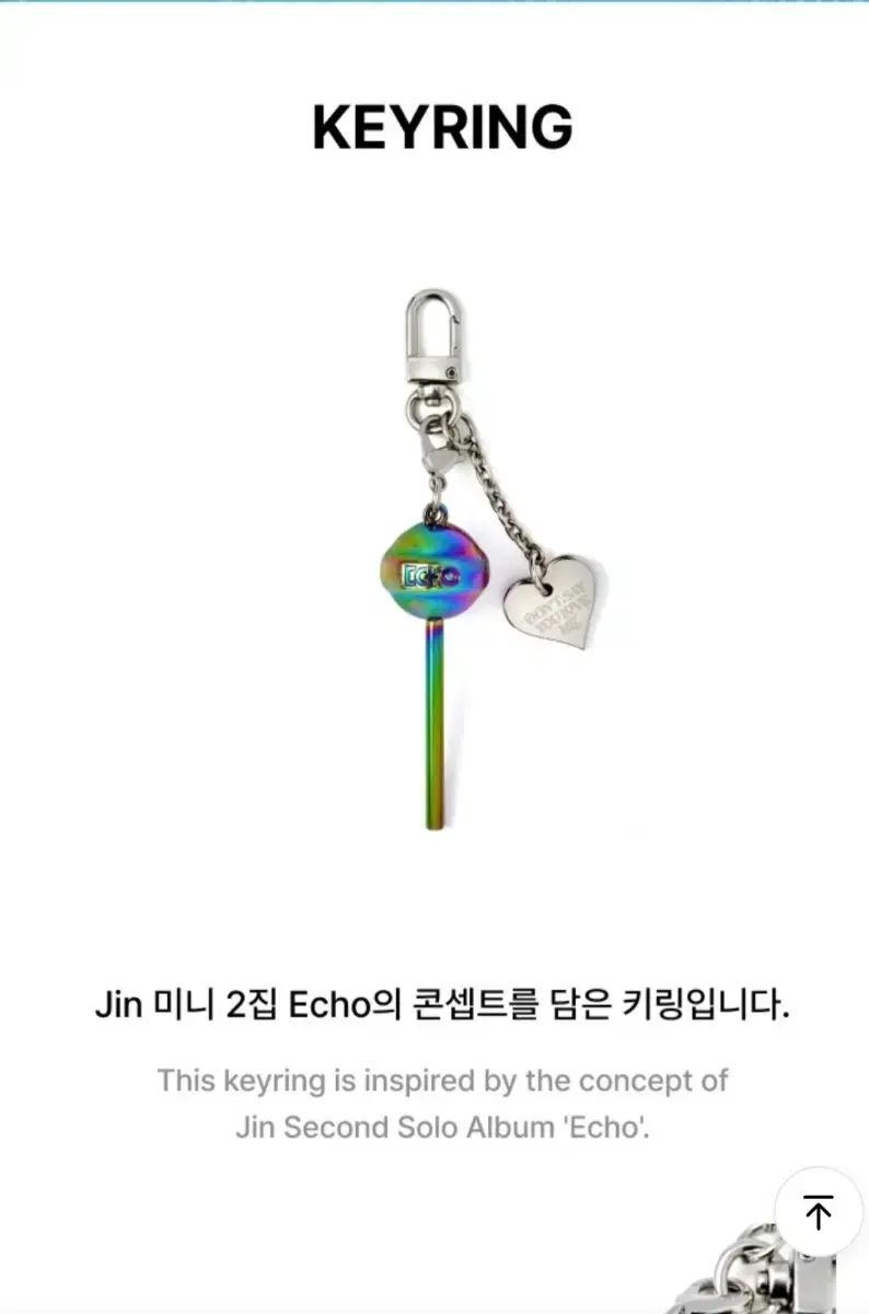 BTS bts ジン(JIN・ソクジン) ミニ 2 家 echo キーリング jin