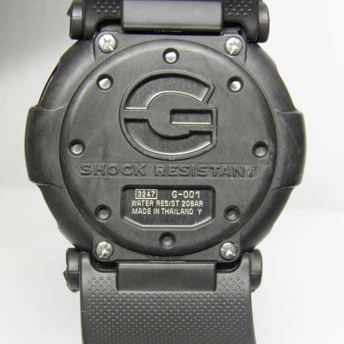 CASIO(カシオ)G-SHOCK(ジーショック）G-001-1AJF ブラックジェイソン レッド液晶【中古品】 - メルカリ