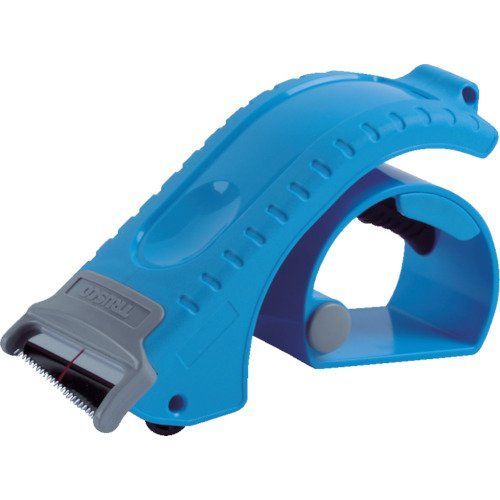 TRUSCO トラスコ 樹脂製エルゴテープカッター エコノミ―タイプ スカイブルー色 TETCEB x 10 個 ケース販売