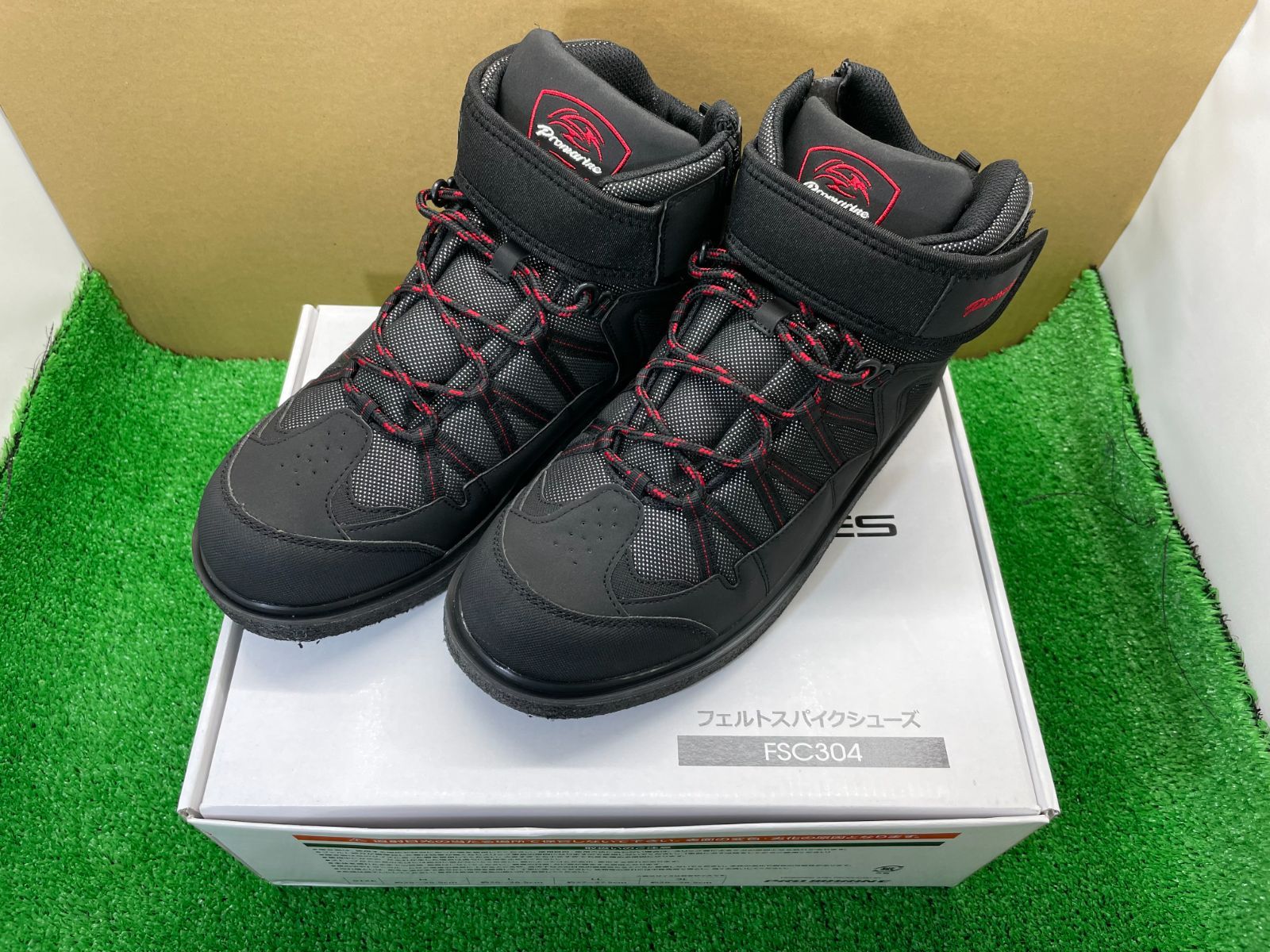 プロマリン スパイクシューズ LL ブラック/レッド プロマリン FSC305-L