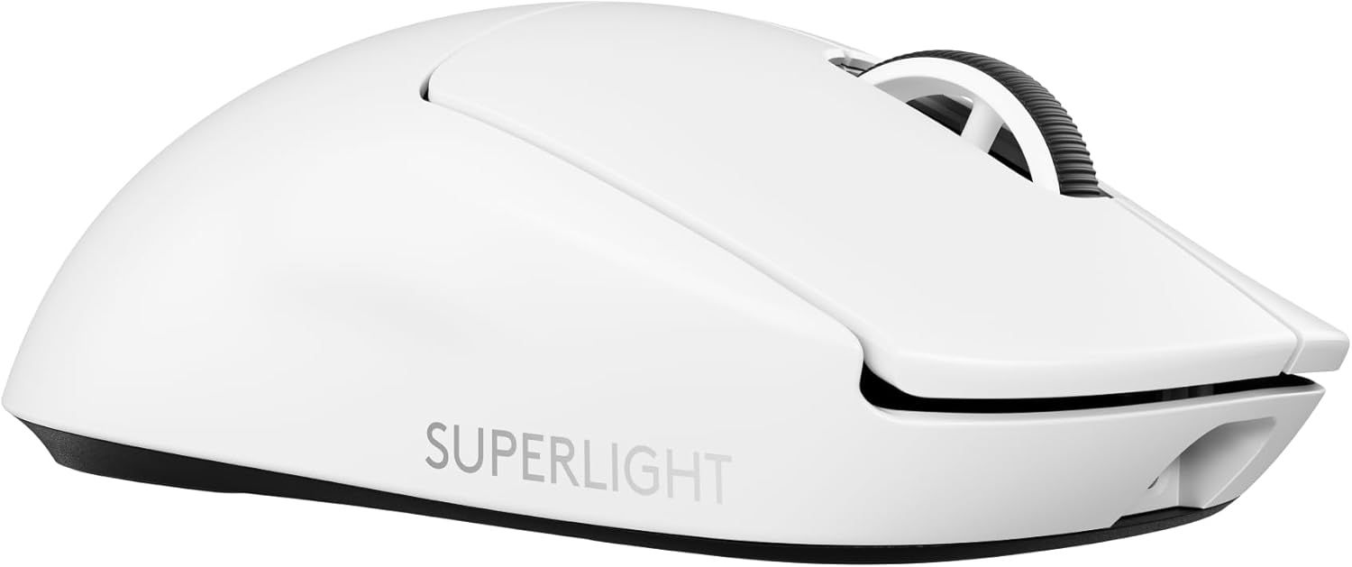 Logicool G 8000Hz ポーリングレート PRO X SUPERLIGHT 2 ワイヤレス ゲーミングマウス G-PPD-004WL-WH 軽量 60g LIGHTFORCE ハイブリッドスイッチ LIGHTSPEED HERO2 センサー