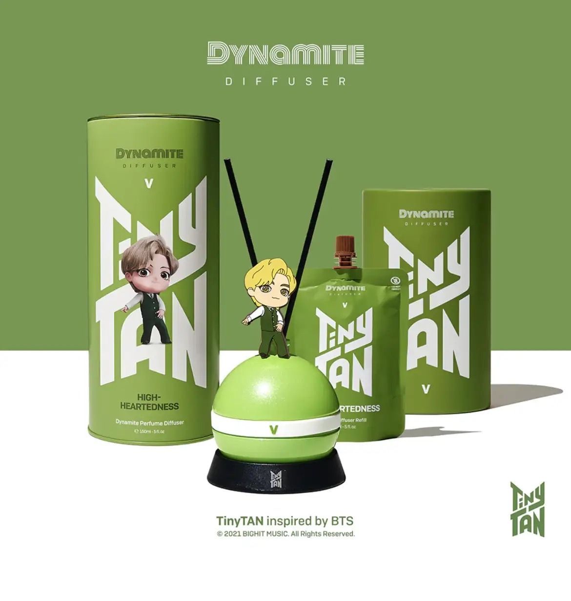 BTS公認キャラクターTinyTANダイナマイトディフューザー 7本セット