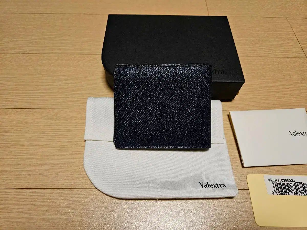  ヴァレクストラ メンズ 二つ折り財布 ダークネイビー COLOR 長財布 小物