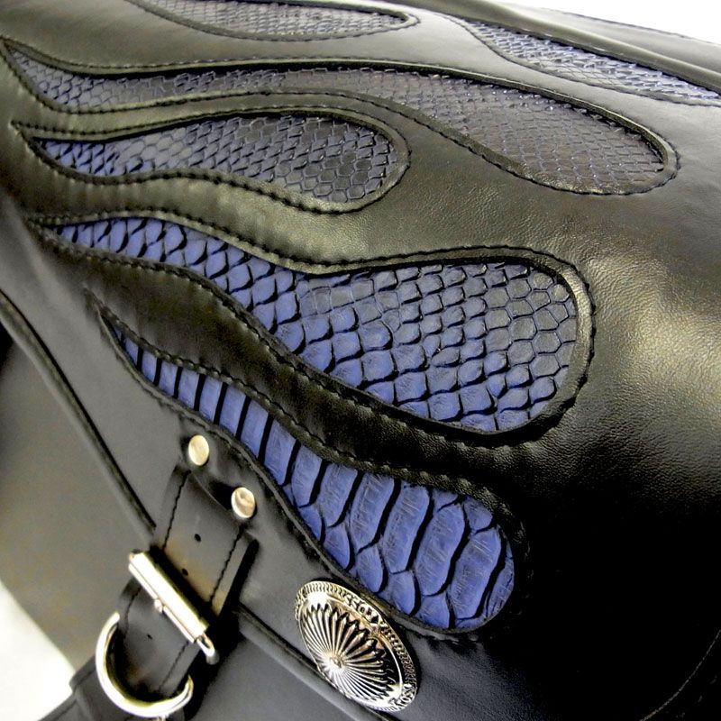 Xross BASIC DOUBLE サイドバッグ ダブルバッグ MFHシリーズ ブルーパイソン