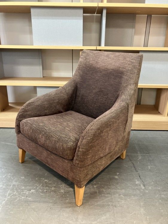 品 B＆B 1人掛けソファ ブラウン系 布張り