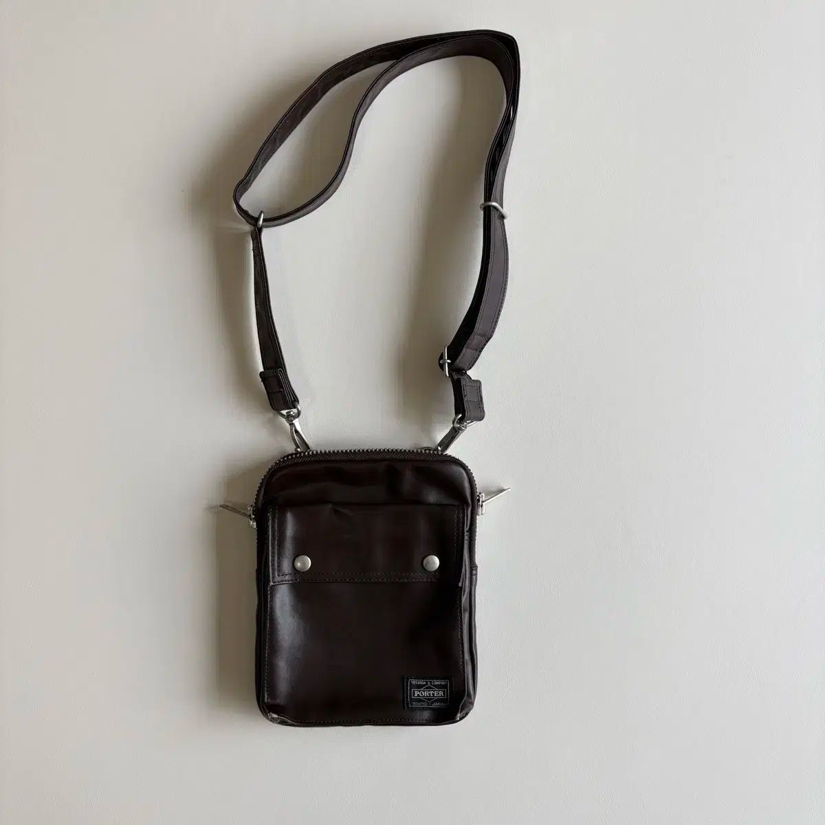 Porter ポーター フリースタイル ミニ クロスバッグ ブラウン