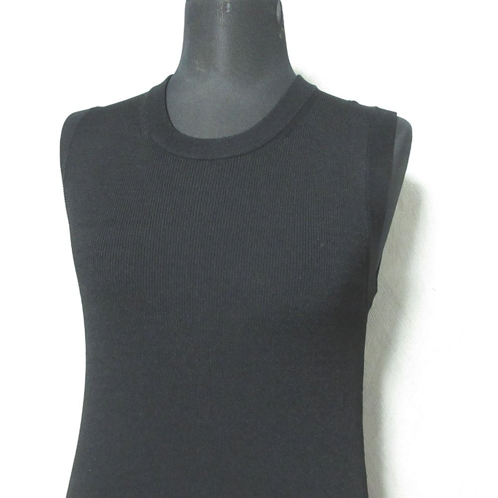 美品 Theory セオリー CREPE KNIT ASYM DR アシンメトリー
