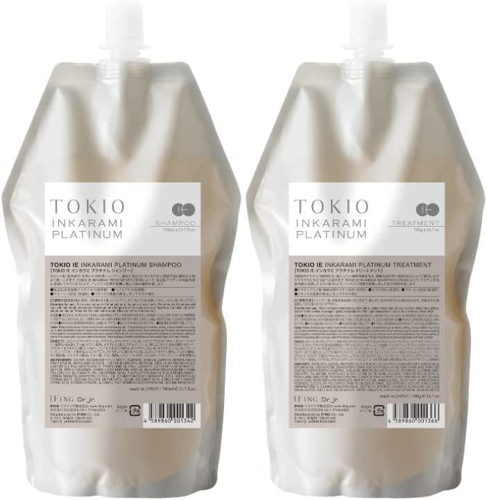 在庫セールTOKIO IE インカラミ プラチナム シャンプー700ml u0026 トリートメント 700/g 詰替セット