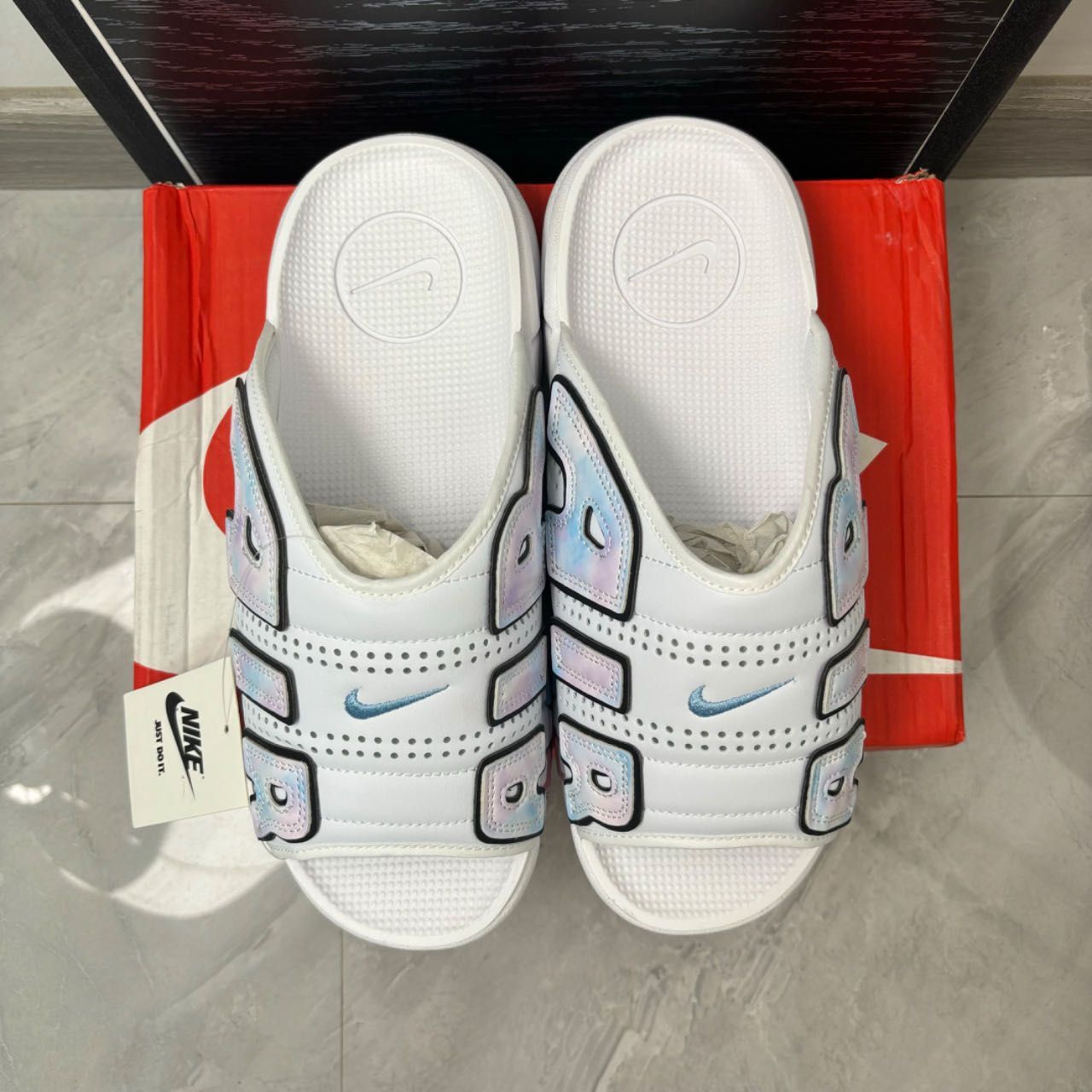 新品未使用 Nike Air More Uptempo Slide ナイキ エア モア アップ 