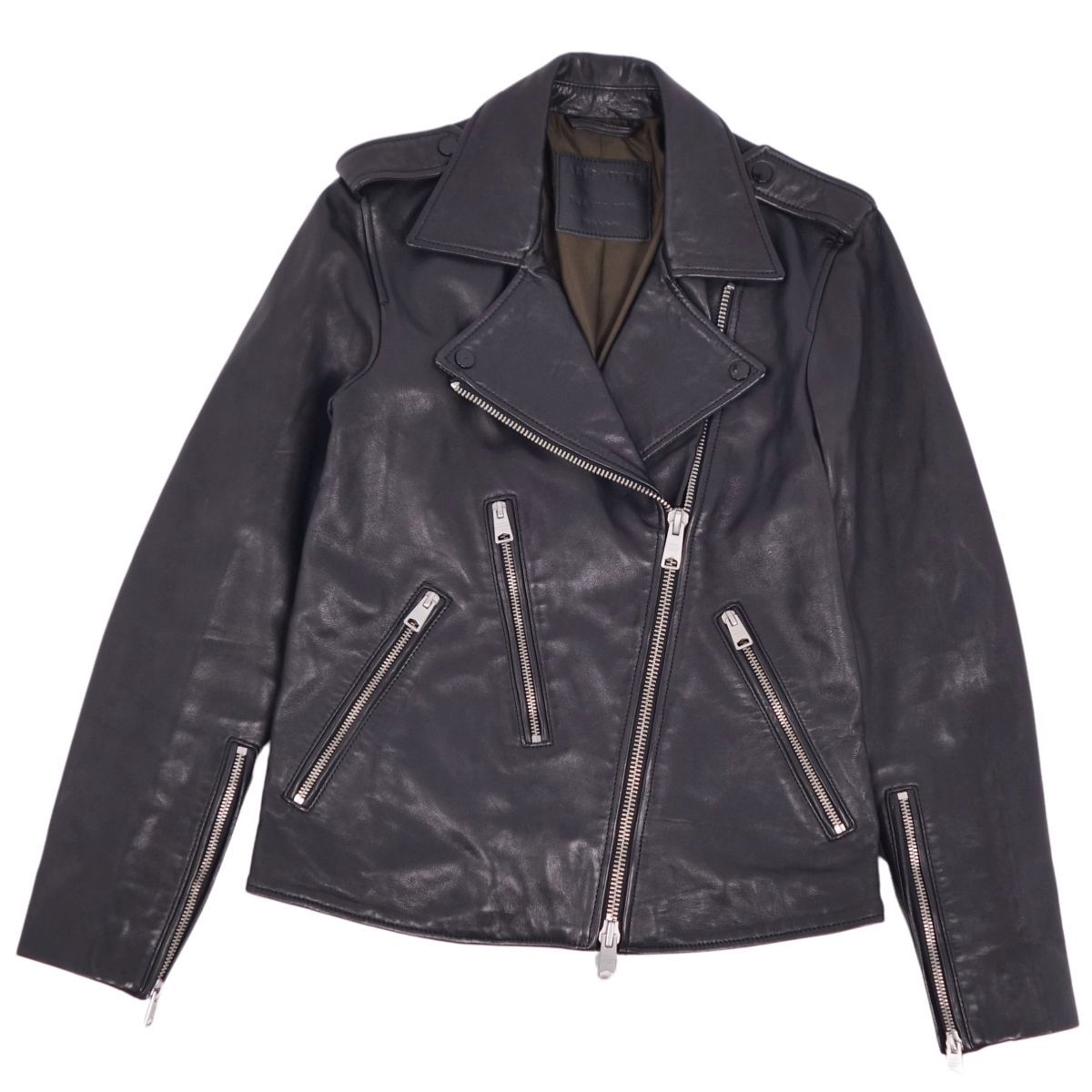 美品 オールセインツ ALLSAINTS レザージャケット ダブルライダース ラ 
