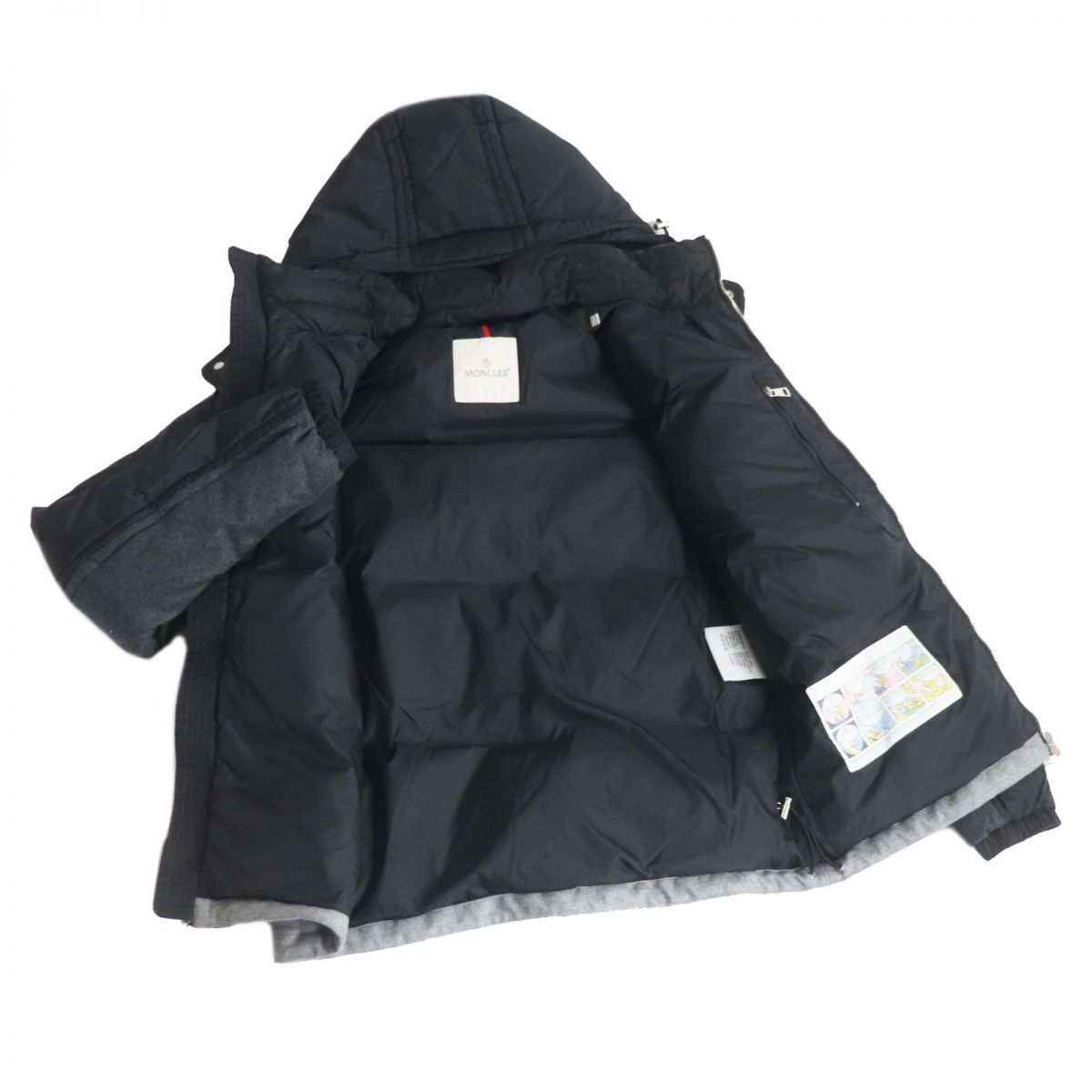 極美品□MONCLER/モンクレール ROUVE GIUBBOTTO ロゴワッペン