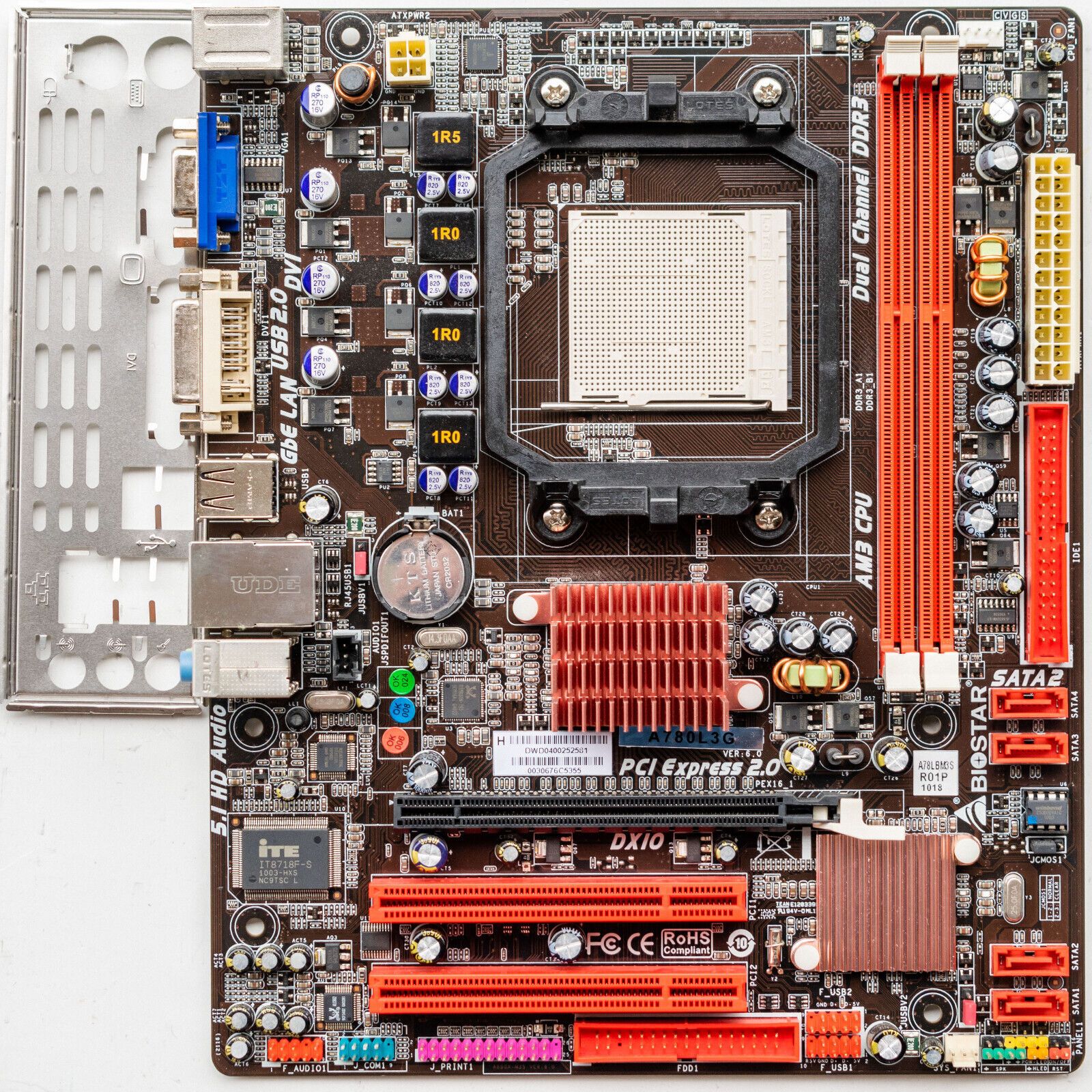 Biostar A780L3G AM3 マザーボード MicroATX DDR3 AMD 760G Phenom II レトロ アーケード