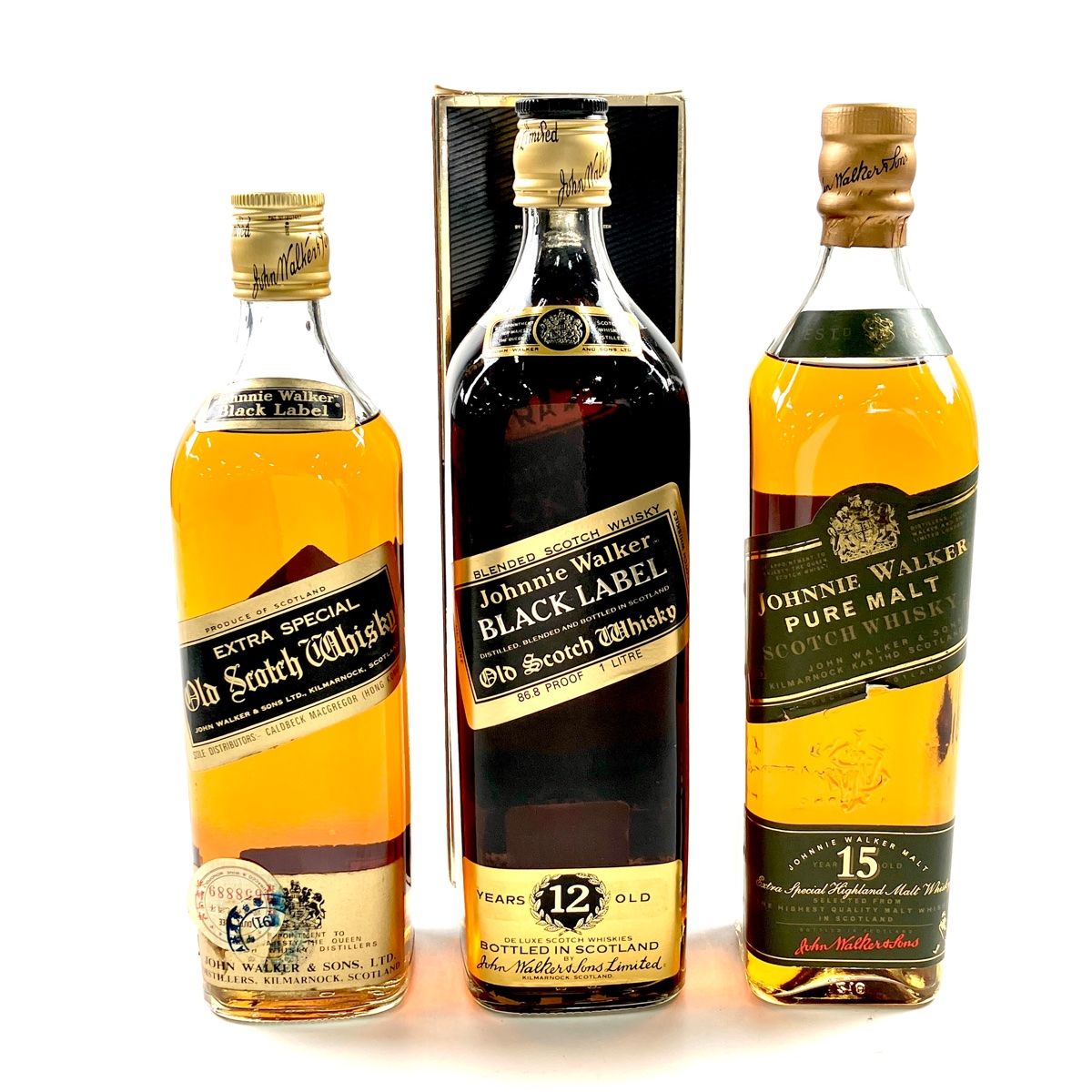 3本セット　ジョニーウォーカー　ブラックラベル 　12年　750ml　700ml Johnnie Walker Black Label 12年 3本セット 【公式通販】