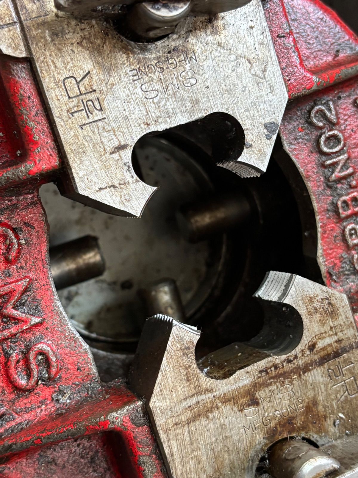 SMS 手動ねじ切り機 SRB NO.2 パイプカッタ― 油汚れ 経年使用感あり HRDEVELOPMENT_JP