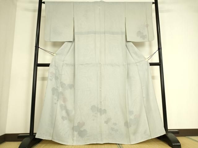 平和屋着物▽訪問着　無双　紗袷　紗×紗　蔦の葉文　正絹　逸品　DAAS0597az 平和屋着物▽訪問着 無双 紗袷 紗×紗 蔦の葉文 正絹 逸品 DAAS0597az