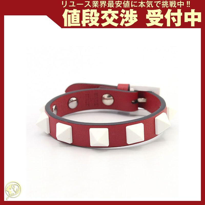 ヴァレンティノ ブレスレット ロックスタッズ レッド