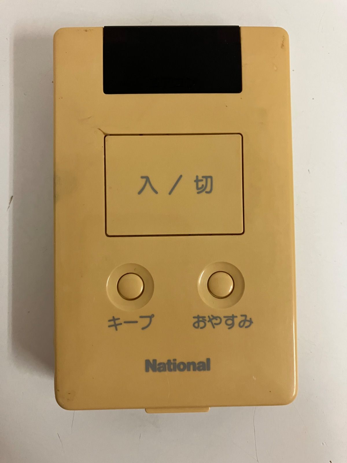 National ナショナル エアコンリモコン A75C384 液晶中心黒い