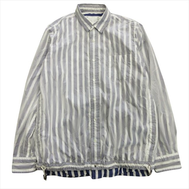 19aw サカイ sacai ナイロン シャツ ジャケット ブルゾン レイヤード