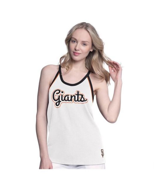 送料無料 ジースリー フォーハー バイ カール バンクス レディース タンクトップ トップス Women s White San Francisco Giants Curveball Tank Top White