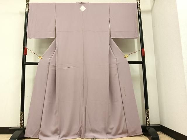 平和屋着物●上質な色無地　本草木茜染　梅鼠色　正絹　逸品　未使用　AAAZ6849ph 平和屋着物○上質な色無地 本草木茜染 梅鼠色 正絹 逸品 未使用