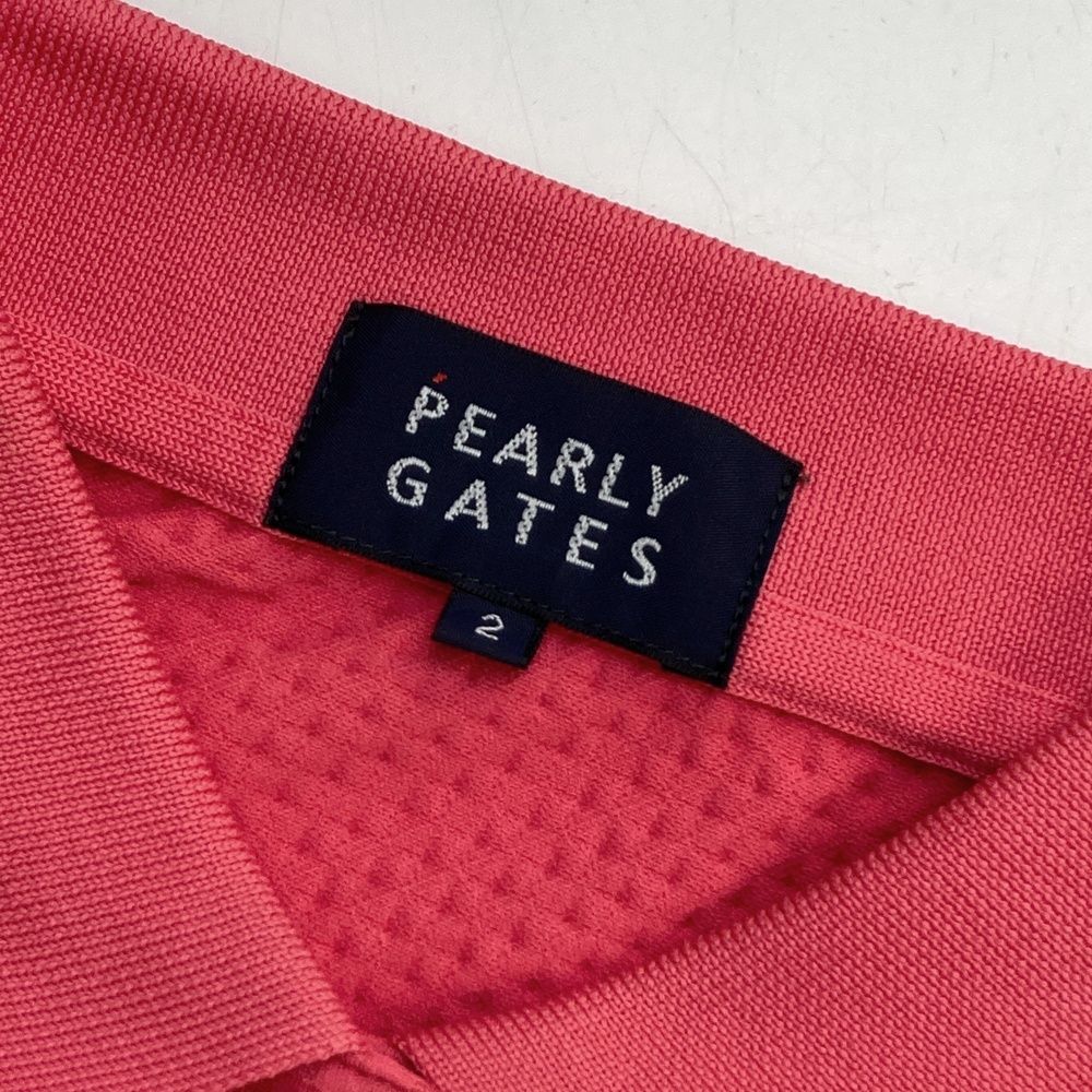 パーリーゲイツ×PEANUTS 半袖ポロシャツ レッド スヌーピー レディース