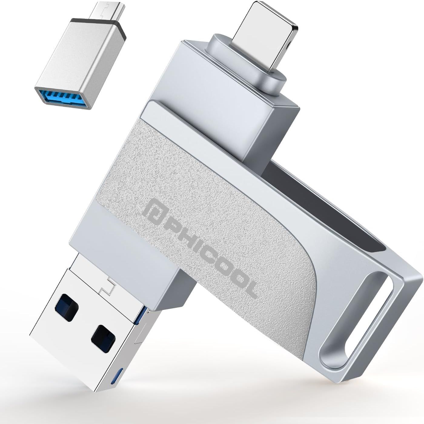 USBメモリー 128GB 4in1 高速USB 3.0 フラッシュドライブ USB/Type-C